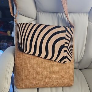 Stylish Tan and Black Women's Bag